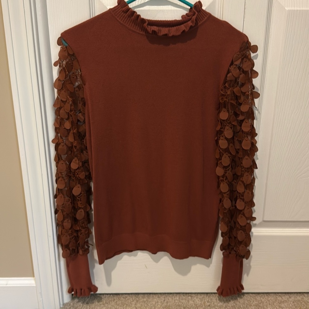 Pumpkin / rust colored Siani dressy sweate